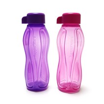 타파웨어 물통 어린이물병 물병 310ml 2P, 핑크+퍼플
