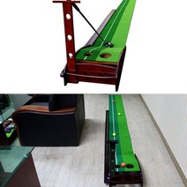 원목 골프연습기 레일 퍼팅연습기 퍼팅매트 골프 3m 857111EA