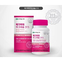 마그네슘315 멀티비타민 함유 1병 3개월분 마그네슘 눈떨림