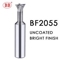 밀링커터 컷터 절삭공구 BB 카바이드 도브테일 밀링 커터 CNC 공구 45 60 75 도 6mm 8mm 10mm 12mm 메탈 엔드밀용 텅스텐 스틸 가공, 45 degree, BF2055 Uncoated, 16mm