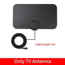 Kebidumei 8K 실내 3000 마일 디지털 HDTV 안테나 TV 공중 증폭기 부스터 DVB-T2 ISDBT 위성 접시 신호 수신기, [02] Only TV Antenna