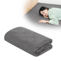 일상공감 뽀송착 침대커버, 차콜 1개