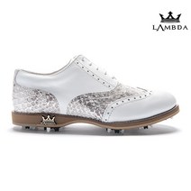 [LAMBDA] 람다 골프화 파이톤 실버 정품 보증카드 발급