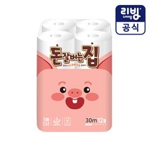 삼정펄프 돈잘버는집 무형광 화장지 30M 12롤 /집들이선물, 돈잘버는집 화장지 30M 12롤