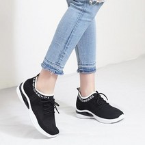 슈런 블랑 여자 쿠션 초경량 논슬립 워킹 쫀쫀한 니트 런닝 운동화 4cm