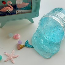 오마이슬라임 바다 클리어슬라임 200ml 지글리 안전한수제슬라임 선물추천