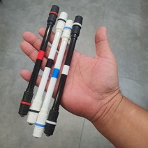 피젯스피너 스피닝로드 입문 볼펜 돌리기 연습용, 흰-검, 본상품선택