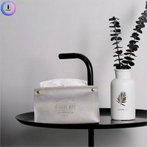 시둥마켓 +[시둥마켓]+_ 면티슈커버 벽걸이 레이스티슈커버 사각휴지케이스 식당용 장식, 프리미엄 가죽 티슈 케이스 휴지꽂이 인테리어소품, 핑크