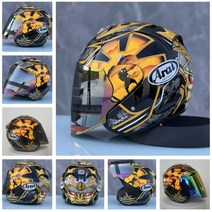 아라이헬멧 바이크 헬멧 오픈페이스, 5-소드 가드 - 골드 쉴드