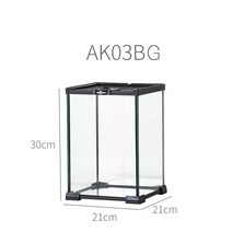 파충류케이지 도마뱀 사육장 꾸미기 애완 서식지 스마트 키우기 크레스티드게코 24, 21x21x30cm-작은속눈썹추천높이AK03BG적합