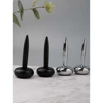 소원템 무중력펜 선물 사무실 스탠딩펜 고급볼펜, 블랙