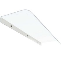 폴리카보네이트 렉산 캐노피 차수판 처마 차양 판넬, 50x120cm 완전 투명 하단에 설치