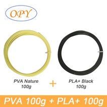 3D프린터재료 Pva 수용성 필라멘트 3D 프린터 세척 가능 0.5 kg 100g 10m 폴리 비닐 알코올 스레드 1.75mm 빅프린터 물 플라스틱 릴 롤, [04] PVA and PLA BK 100g, 04 PVA and PLA BK 100g