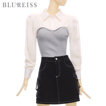 포커스 셔츠카라탑블라우스 B4S1BL5371