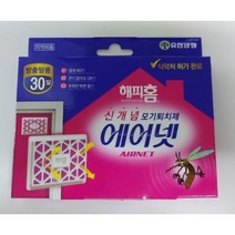 해피홈 에어넷 모기기피제 방충망용, 2.85g, 6개