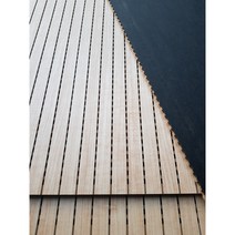 바나나목재 MDF 라인 타공보드(방염처리) 9Tx1184x2400mm 흡음 방음 목재, 오크