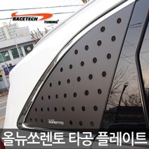 레이스텍 3D 입체 타공플레이트 C필러 쿼터글라스, 올뉴쏘렌토