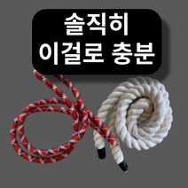 골프스윙연습기 실내스윙교정 로프 골프밧줄, 로프풀세트 (하얀색+빨강이)