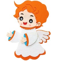 (디머스) 교실 게시판 환경 꾸미기 펠트 아기천사 주황