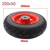 스피드웨이 미니 4 프로 리어 휠 8 인치 전동 스쿠터 타이어 200x50 8X2T RUIMA Mini Pro, CHINA_red hub wheel