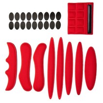 27pcs 헬멧 패딩 폼 키트 자전거 자전거 헬멧 교체 패드 자전거 오토바이 사이클링을위한 범용 헬멧 폼 패드, 빨간색