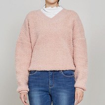 인디고뱅크 V넥 뽀글이 니트티(3Color) IBKA20NC2_중앙로역점