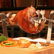 퀸주트 슈바인학센 독일족발 홈파티 간편식 에어프라이어 캠핑요리 통돼지바베큐 900g, 없음