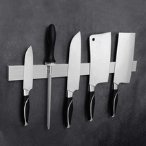 청년리빙 3M 올스텐 자석 칼꽂이 40cm 칼블럭, 실버