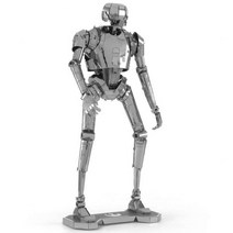 3D DIY 금속 조립 모델 퍼즐 밀레니엄 팔콘 스타워즈 R2D2 AT-M6 C-3PO 우주선, K-2SO