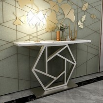 북유럽 좁고긴 콘솔 장식장 거실 테이블 콘솔장 복도, 실버 120 x 30 x 80