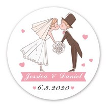 프로포즈 촛불이벤트용품웨딩 스티커 맞춤형 결혼식 호의, 03 W003_04 6CM-116 Pieces
