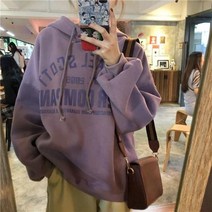 K.ONLINE SHOP여성 후드 기모 맨투맨 루즈핏 상의 빅사이즈 후드티 후드집업 가디건