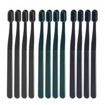 생활도감 이중미세모 칫솔 그린 4p + 블루 4p + 블랙 4p, 1