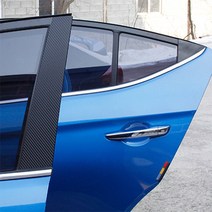 아반떼AD스포츠 카본 데칼스티커 B필러 C필러 스티커, 01. 카본블랙무광, 1개