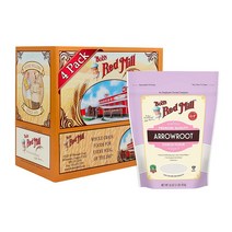 밥스레드밀 칡 전분가루 Bobs Red Mill Arrowroot Starch Flour 16oz(454g)4개, 4개, 454g