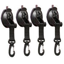 핸들테이블 자동차노트북거치대 4 pcs 흡입 컵 앵커 고정 후크 타이 다운 캠핑 방수포로 자동차 사이드 어닝 풀 방수포 텐트 고정 후크 유니버설, 없음