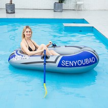 바나나보트 수상레저 FRP보트 PVC 풍선 카약 경량 접이식 로잉 에어 보트 더블 밸브 표류 다이빙 낚시, 01 1 people