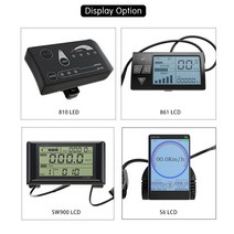 Ebike 부품 키트 컨트롤러 디스플레이 스로틀 PAS 1T4 케이블 250W 모터 전기 자전거 방수 플러그 36V 48, 03 36V SW900LCD 14A, 02 Full twist throttle