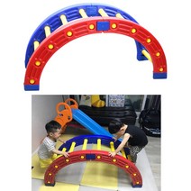 집콕 놀이터 흥미만점 2in1구름다리 3세아기 실내놀이 감각통합 팬션