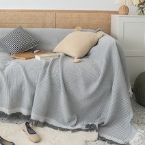 SKANDSALO 쇼파 패드 6인용 천커버 가죽갈이 돌쇼파 매트 천갈이, waffle 그레이_230 x 280cm