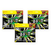 롯데 확!깨는 졸음번쩍껌 105g x 1봉(박스포장) 사무실간식 졸음깨는껌 롯데껌