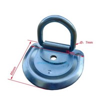 카라반트레일러 CVP 카고 타이 다운 앵커 스틸 D 로프 데크 래싱 링 볼트 트레일러 트럭 자전거 UTV RV 부품 캠핑 캐러밴 액세서리 167822, DIa 7mm