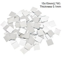 붙이는타일 벽데코 타일 스페인 거실 폴리싱 모자이크 Chzimade 100 개몫 10x1015x15mm 미니 광장 유리 거울 벽 욕실 diy 홈 장식 공예, 2