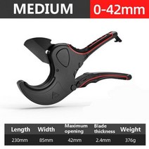 감따는가위 자동전동가위 수공구 파이프 커터 가위 SK5 재료 처리 래칫 PVC PU PP PE 호스 전선, 0-42mm