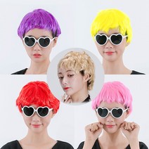 DGM * 아이돌가발/형광머리/염색머리/남자가발/컷트/파티가발/아이돌머리/의상소품/파티소품/공연/파티용품 dgm2_3540 DO77_33, 아이돌가발(옐로우)