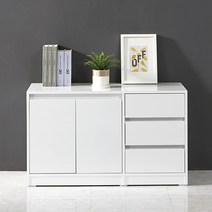 엣지퍼니처 메이1000 하이그로시 와이드 수납장 주방, 화이트