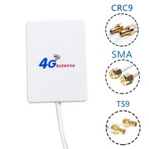 통신안테나 HJ0004 3m LTE 외부 안테나 라우터 모뎀 공중 이중 RG174 화웨이 E3276 용 TS9 CRC9 SMA 커넥터가있는 28dbi 7002700Mhz, 1. CHINA, 1. SMA