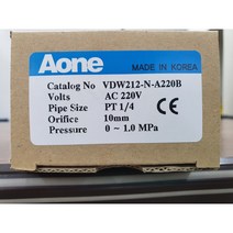 전자변 솔레노이드 밸브 물/공기용 15A 20A 25A 전자밸브 상시닫힘 VDW214 VDW215 VDW216나사타입, VDW214(1/2=15A), AC24V, 1개