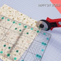 행복한다이세상 퀼트자 모음 투명아크릴 논슬립 형광퀼트자 다양한사이즈, 07. 논슬립 10 x 10cm