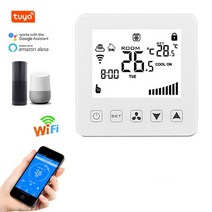 가정용환풍기 욕실용환풍기 wifi smart thermostat for central air 컨디셔너 팬 코일 유닛 fcu room temperature controller, 하얀